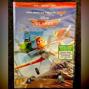 DVD Disney Planes movie plus digital copy 91 minutes rated PG NEW!